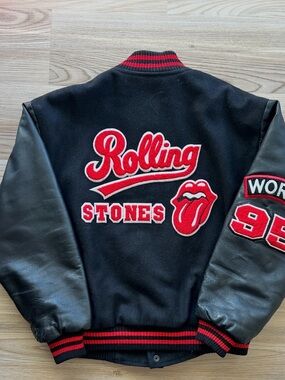 Vintage Rolling Stones Varsity Letterman Jacket